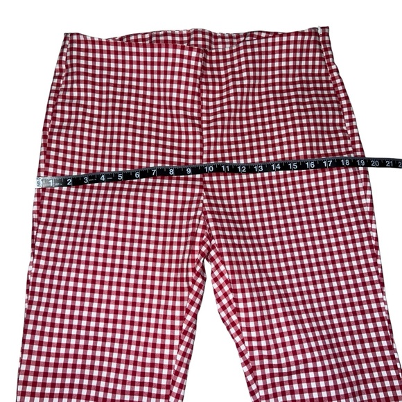Cotton On Red Gingham Capri Pants 90s Fitted Size 12 NWT - Picture 9 of 15